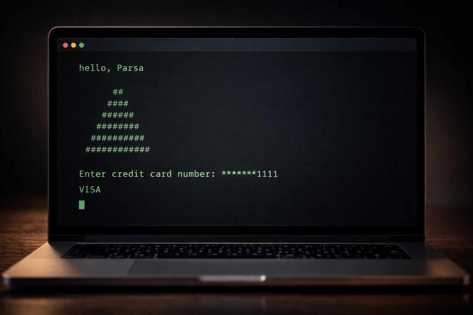 CS50 Week 1 C — Hello World, Mario Pyramids and Credit Card Validation